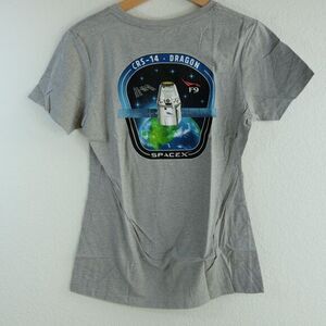 SpaceX Limited Edition T-Shirt Women Sz XL Grey‎ Collectible CRS-14 NWT